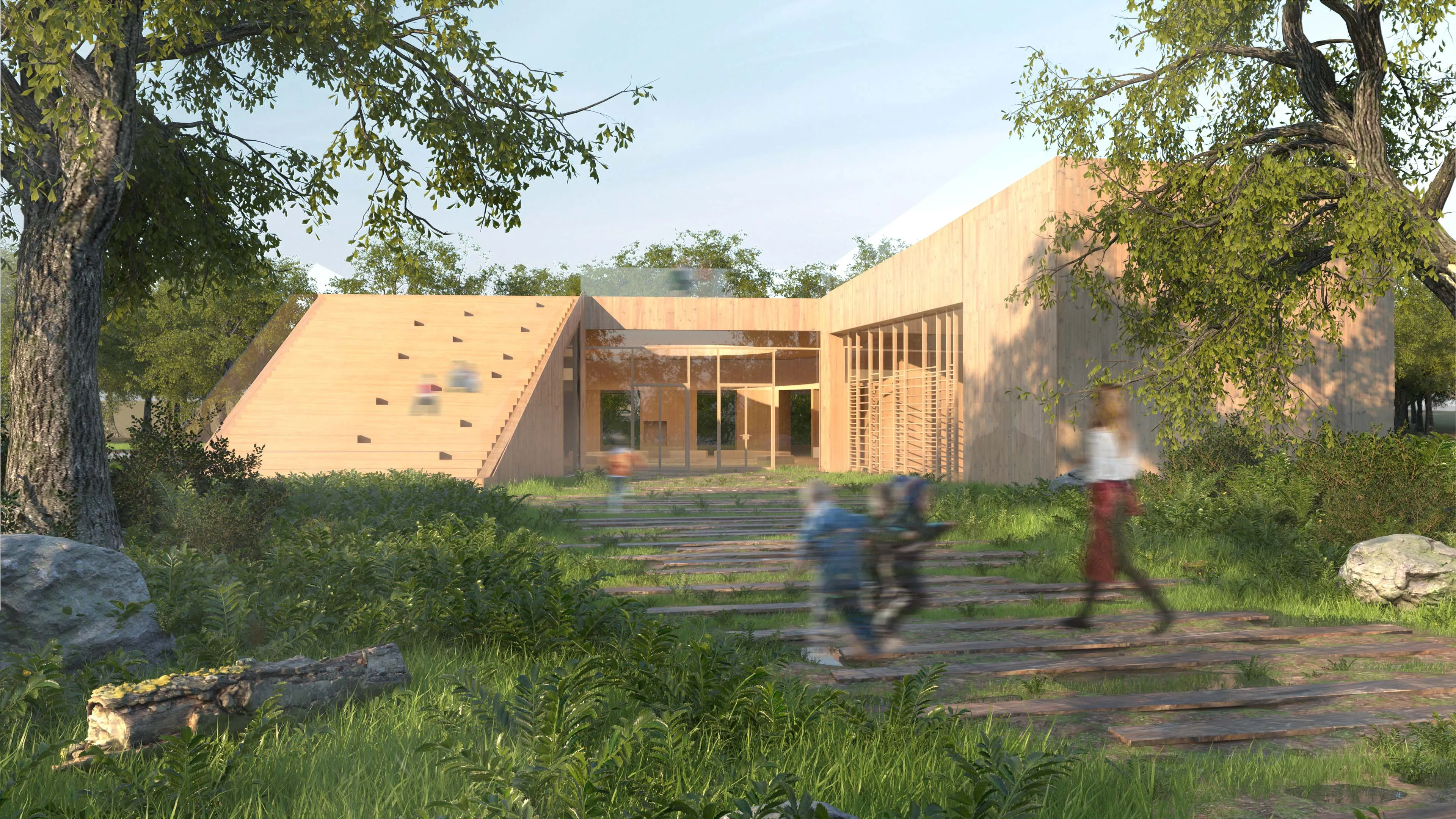 Fotorealistisk 3D-render af bygning, Gustav Morving