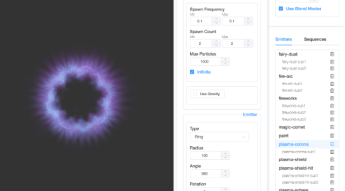 RevoltFX II particle effects tool for game development at Relax Gaming