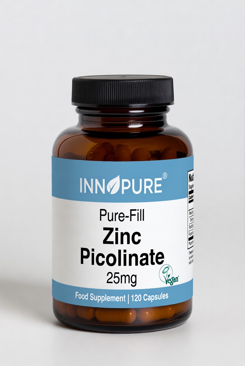 3D render of a supplement bottle with a printed label, packaging visualization