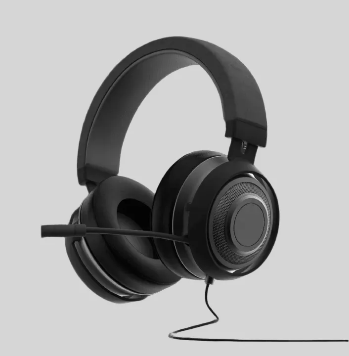 3D produktvisualisering af sort gaming headset - Gustav Morving