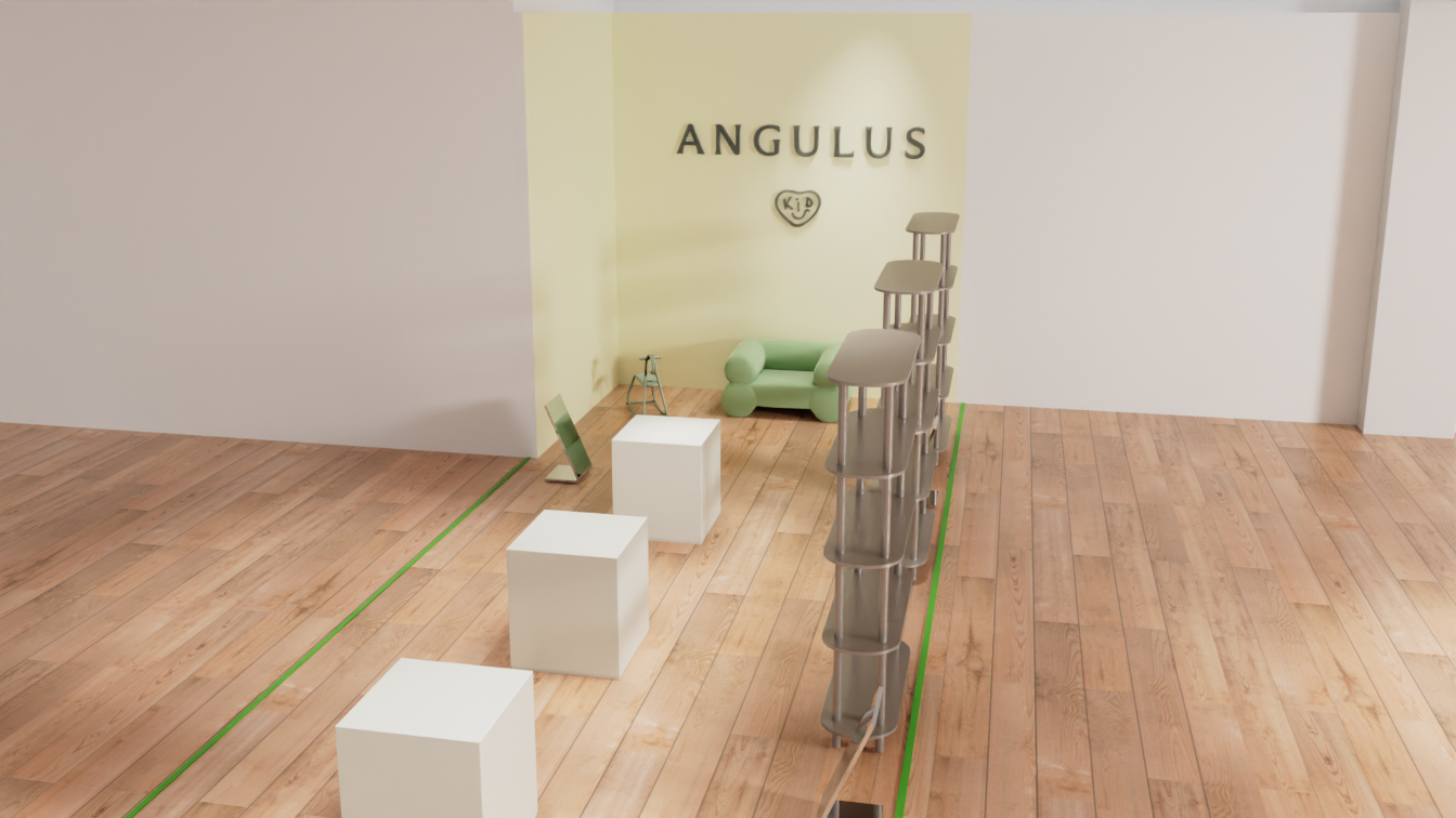 3D interior rendering of a retail concept prepared for plan approval